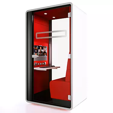 HushHybrid: Versatile Mobile Workplace 3D model image 1 