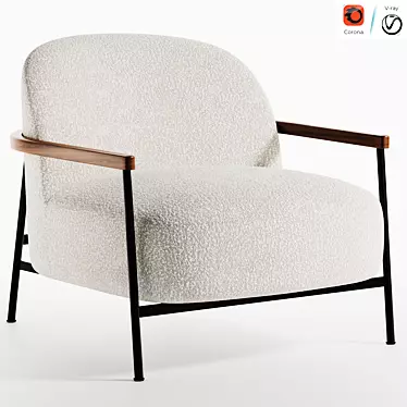 Sophisticated Sejour Lounge Chair 3D model image 1 