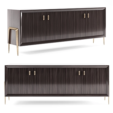 Elegant Serge Cabinet Model 3D model image 1 