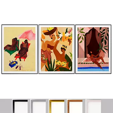 Art Frames 160- wall art 3 Women Art Print