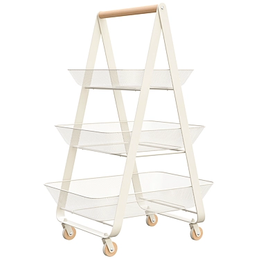 Risatorp Utility Cart White IKEA 3D model image 1 