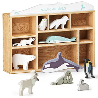 Arctic Delights Animal Toy Set 3D model image 1 