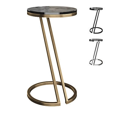 Eichholtz Falcone Side Table, Art Deco 3D model image 1 