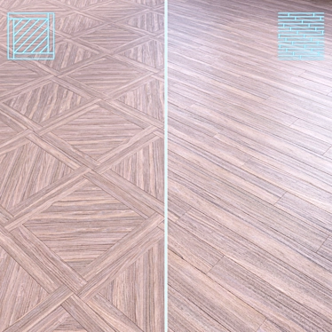 Wooden Floor 3D Model Kit 3D model image 1 