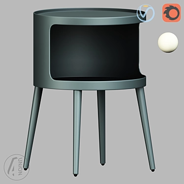 Round Table TB-0004 Furniture Piece 3D model image 1 