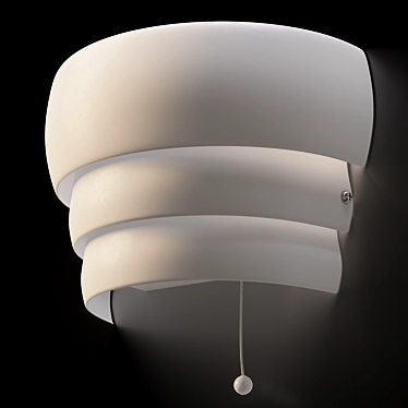 IKEA Grönplym White Wall Sconce 3D model image 1 