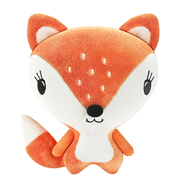 Cozy Orange Fox Soft Toy 3D model image 1 