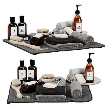 Luxury Bath & Body Set: Tobacco Vanilla/Fleur 3D model image 1 