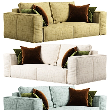 Davis Modular Sofa 3D Model 3D model image 1 