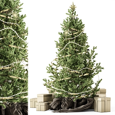  Festive Christmas Tree Set 1246 3D model image 1 