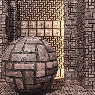 Seamless Brick Collection 4K PBR 3D model image 1 