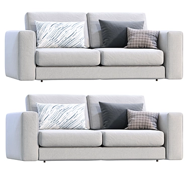 Contemporary NUVOLA Dienne Salotti Sofa 3D model image 1 