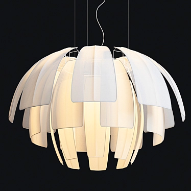 Luxury Plumage Pendant Light 3D model image 1 