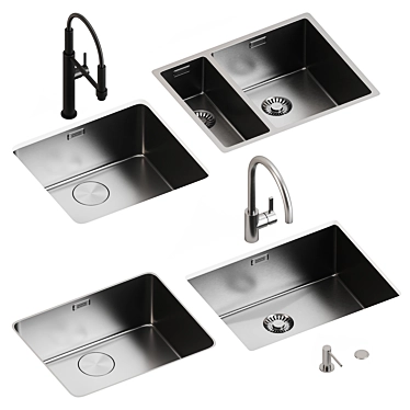 Franke Sinks and Faucets: Sleek Models 3D model image 1 