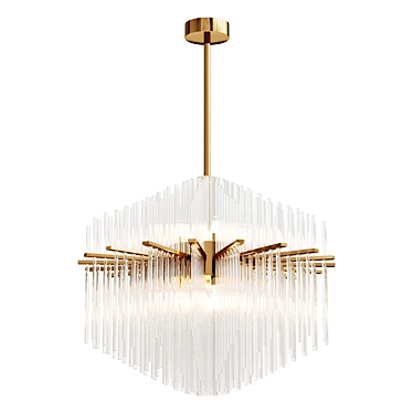 Contemporary Strauss Chandelier Light 3D model image 1 