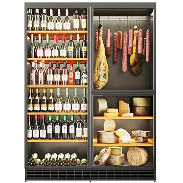 Meat and Ham Refrigerator 3D Models 3D model image 1 