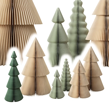 Accordion paper trees