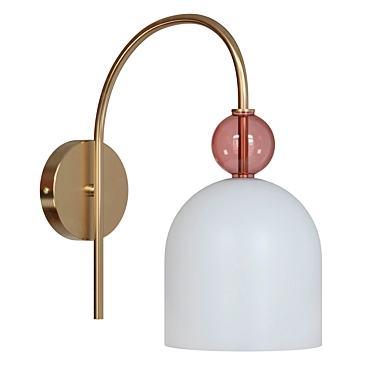 Gillian 4589/1W Modern Gold Metal Wall Light 3D model image 1 