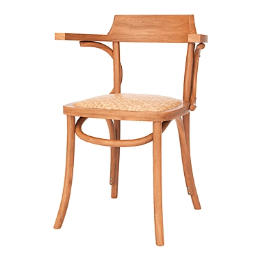 Elegant Ematy Wooden Chair 3D model image 1 