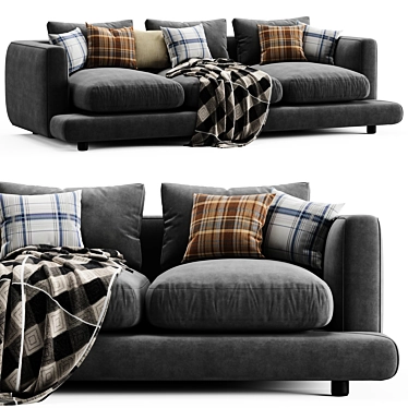 Flexform Long Island 3-Seater Sofa 3D model image 1 