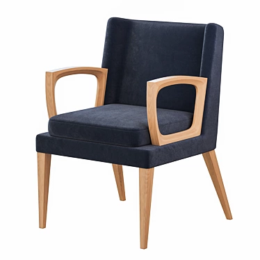 Elegant Morgan Goodwood Dining Chair 3D model image 1 