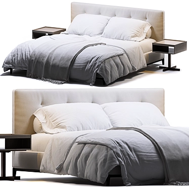 Andersen Bed by Minotti 3D model image 1 