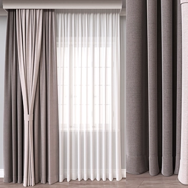 Versatile Curtain 65031 Polys 3D model image 1 