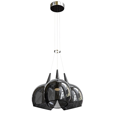 Elegant 2013 Polished Nickel Pendant 3D model image 1 