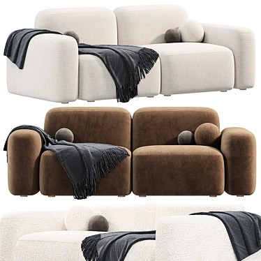 Sarah Ellison Lush Sofa Collection 3D model image 1 