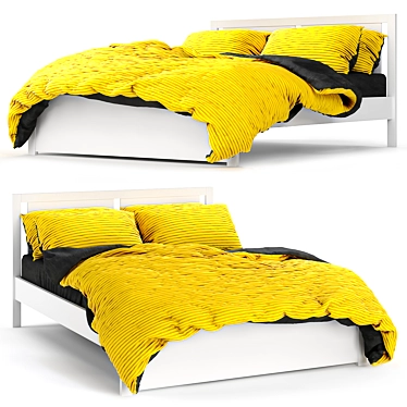 IKEA SONGESAND Bed - Modern Design 3D model image 1 