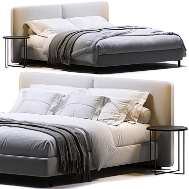 Minotti Tatlin Cover Bed 3D model image 1 