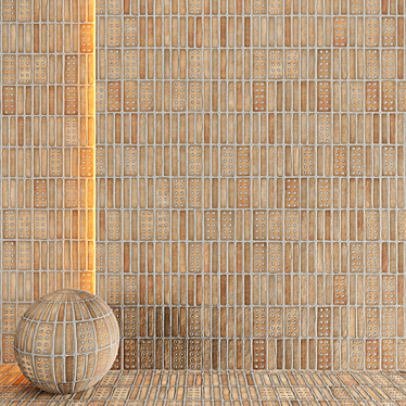 AY Brick 013 PBR Material 3D model image 1 