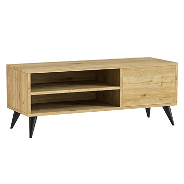 Modern TV Lowboard Linco Unit 3D model image 1 