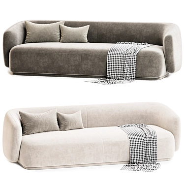 Elegant Rene Sofa Collection 3D model image 1 