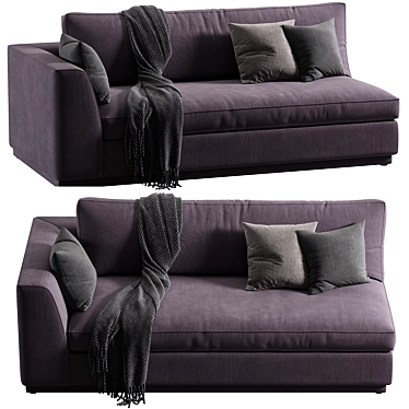 Modern Dorian Sofa Design 3D model image 1 