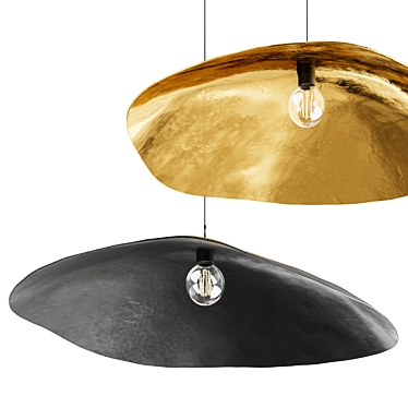 Brass 95 Hanging Pendant Light 3D model image 1 