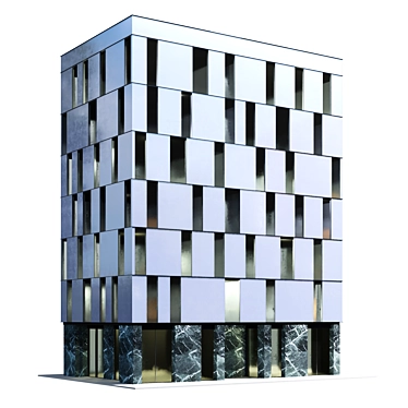 Modern Office Building 3D Model 3D model image 1 