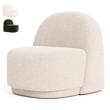 Sleek Modern Arp Armchair 2014 3D model image 1 