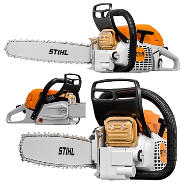 STIHL MS 261 Chainsaw with Animated Chain 3D model image 1 