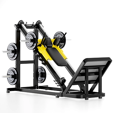 Pure Hack Squat Machine 3D model image 1 