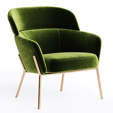 Wam Armchair by Bross Italia 3D model image 1 