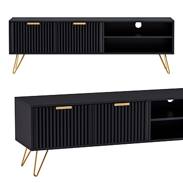 Modern TV Stand Breakthrough 3D model image 1 