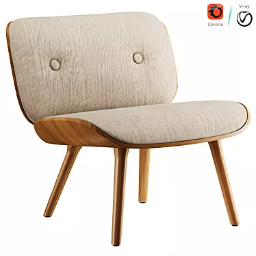 Marvelous Nut Lounge Chair Design 3D model image 1 