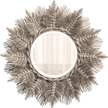 Boho Macrame Hanging Mirror 3D model image 1 