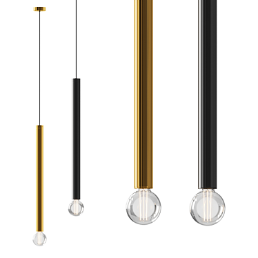 Minimalist Parker Drop Pendant Light 3D model image 1 