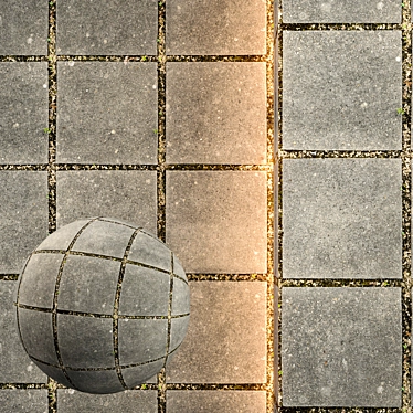 Seamless Pavement Texture Pack 3D model image 1 