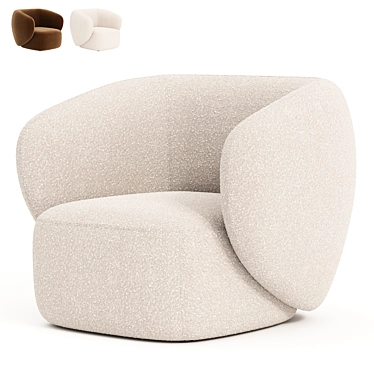 Stylish Swell Armchair 2014 3D model image 1 