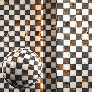 Seamless Pavement Texture Set 3D model image 1 