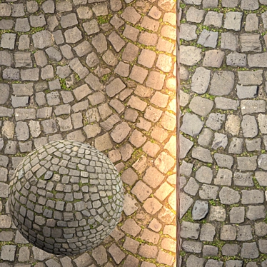 Seamless Pavement Texture Bundle 3D model image 1 