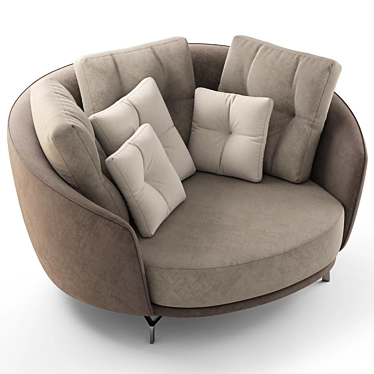 Contemporary Armchair Model 3D Max 3D model image 1 